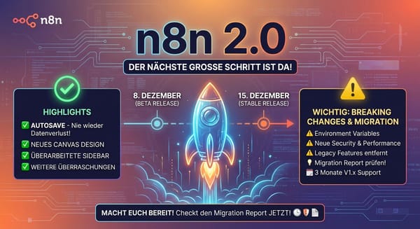 n8n 2.0 kommt: Das größte Update seit 2023 – und was du JETZT tun musst